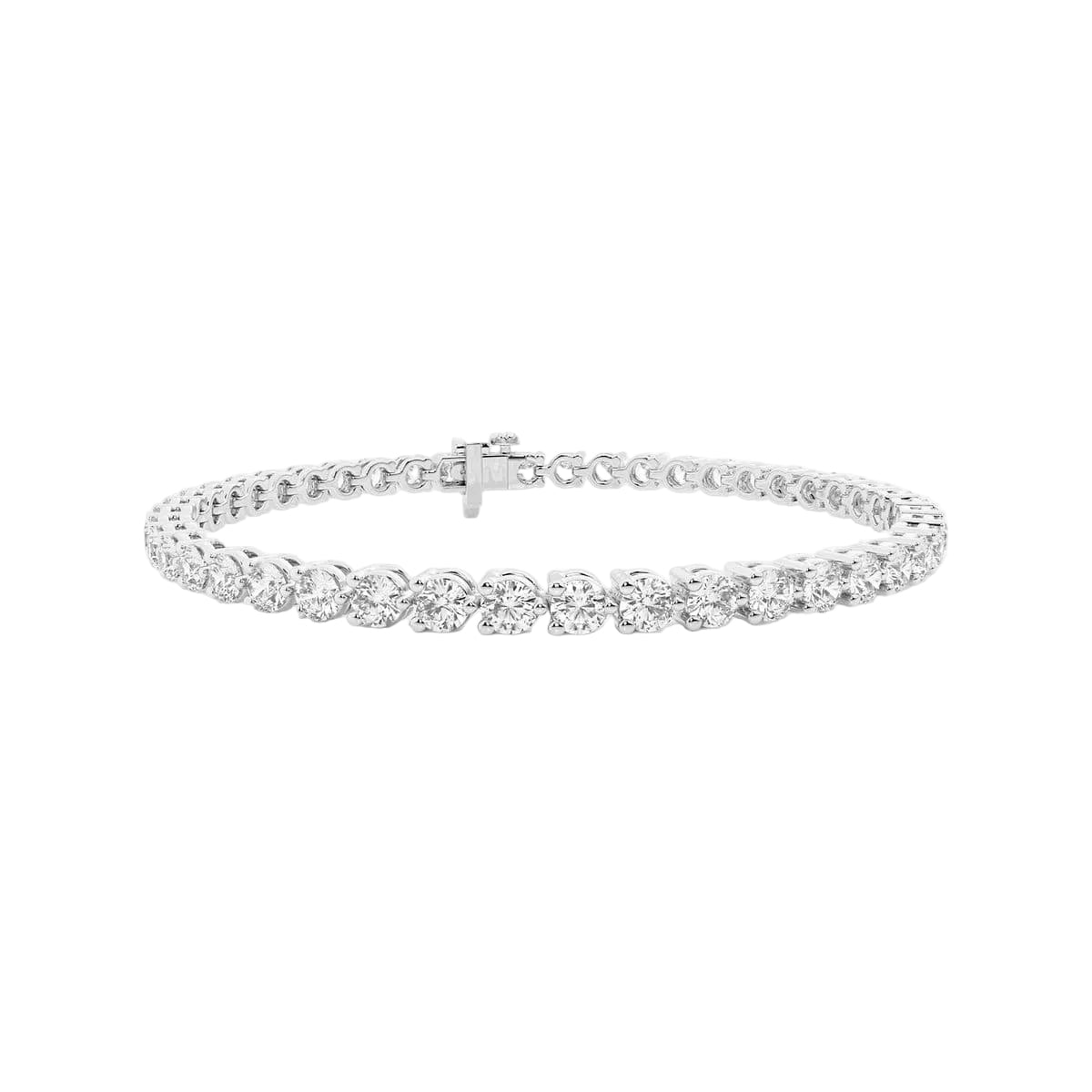 14ct White Gold Tennis Bracelet