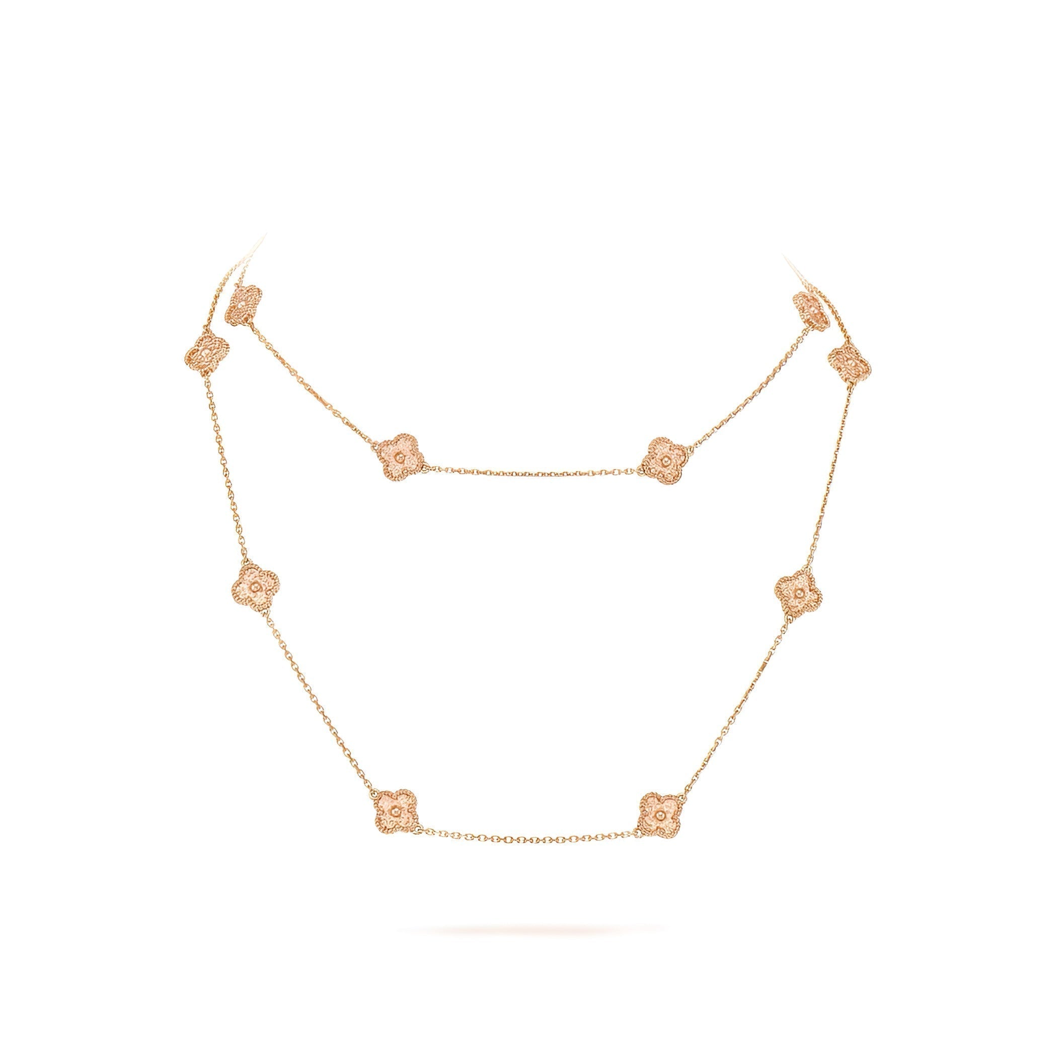 14ct Clover Charm Necklace/Mini