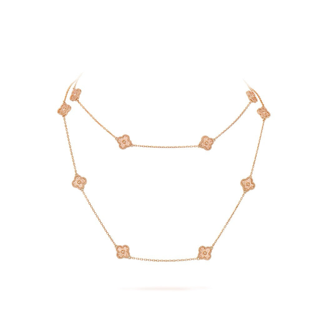 14ct Clover Charm Necklace/Mini