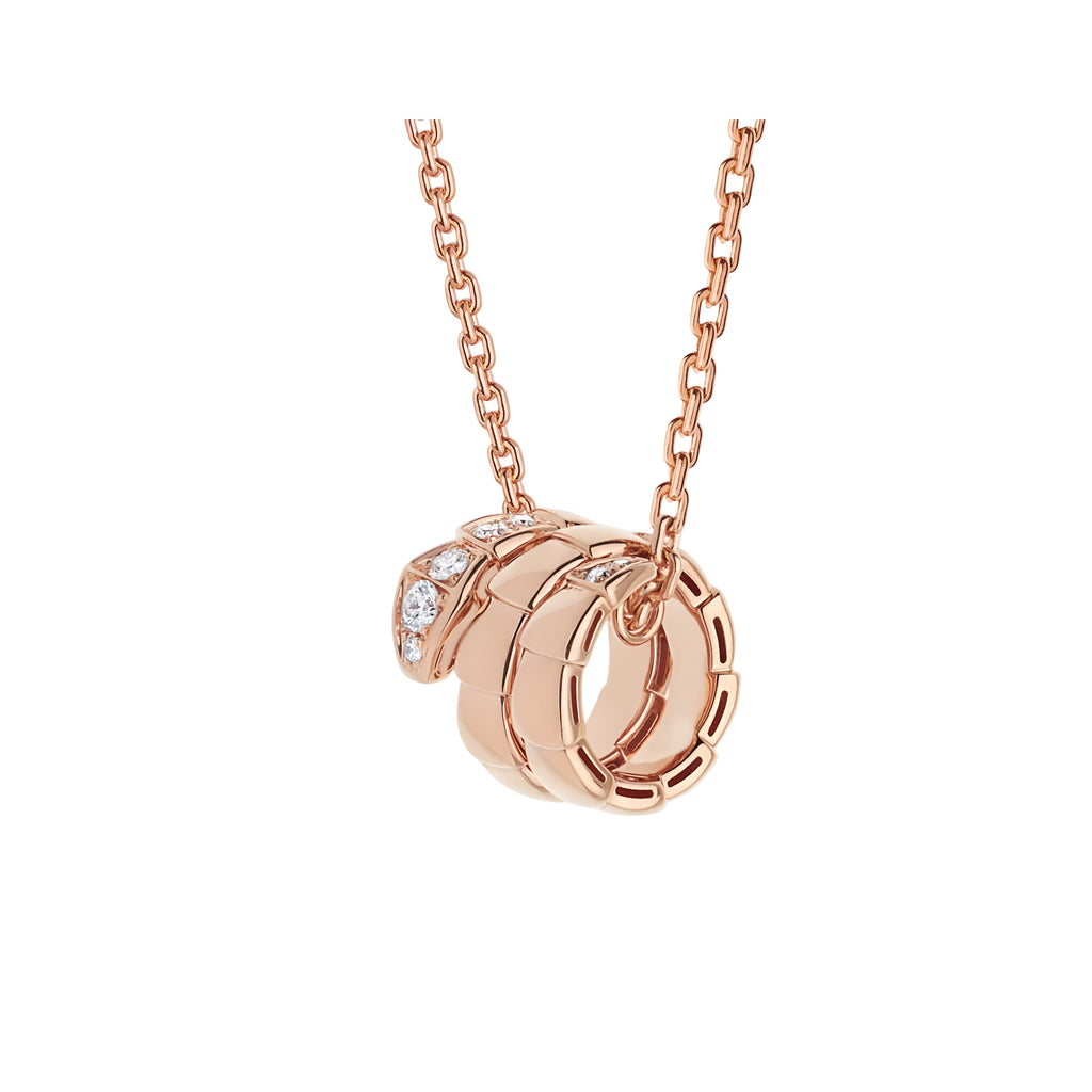 14ct Rose Gold Serpenti Pendant