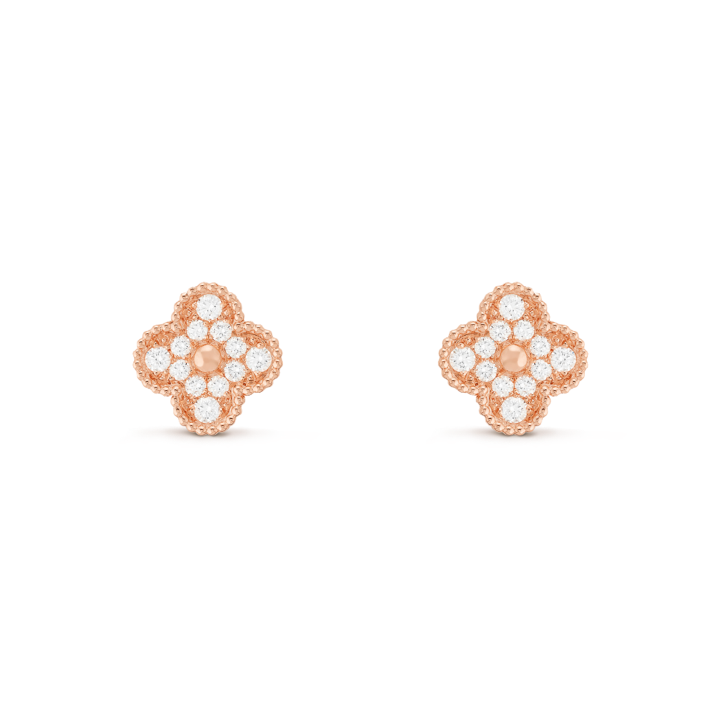 14ct Clover Charm Earrings