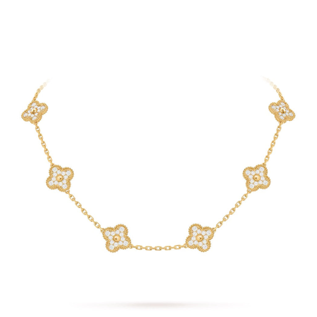 14ct Clover Charm Necklace