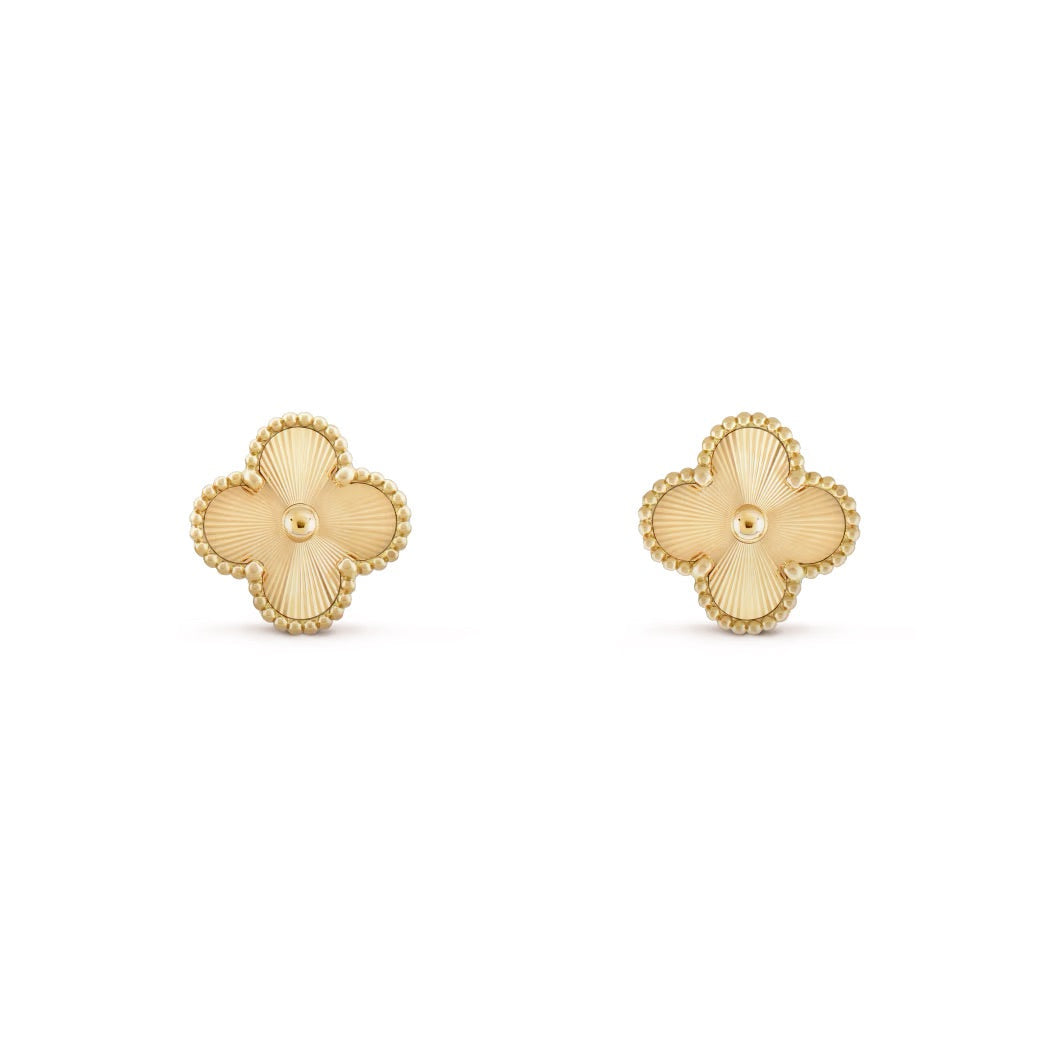 14ct Clover Charm Earrings
