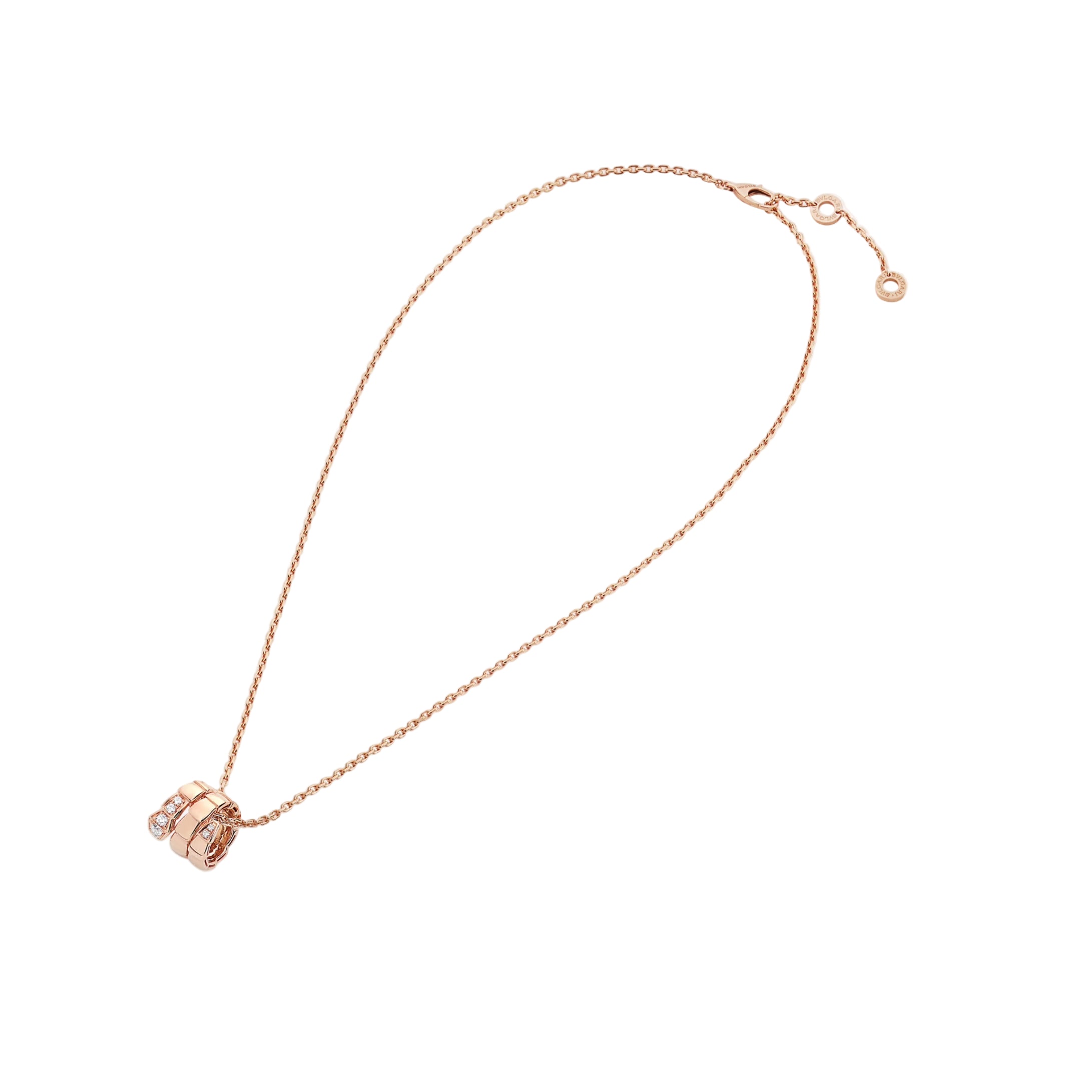 14ct Rose Gold Serpenti Pendant