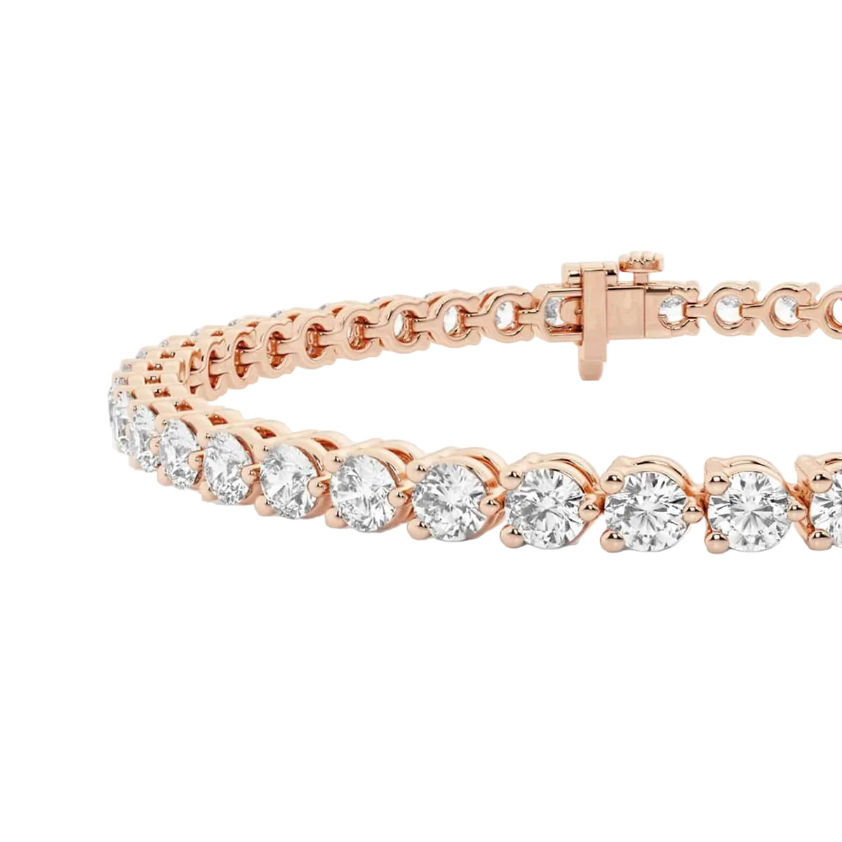 14ct Rose Gold Tennis Bracelet