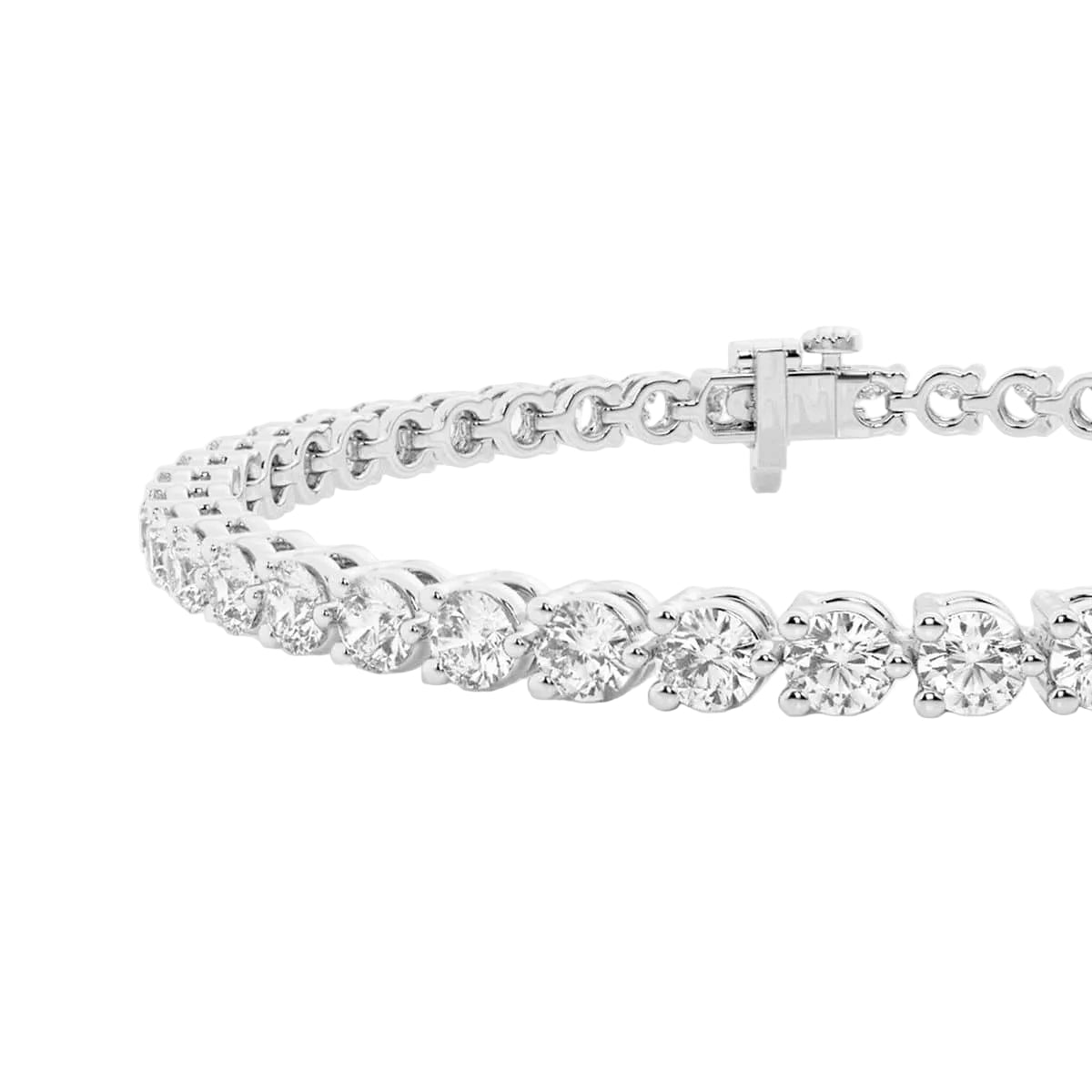 14ct White Gold Tennis Bracelet